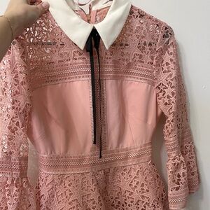 Ted baker lace pink dress